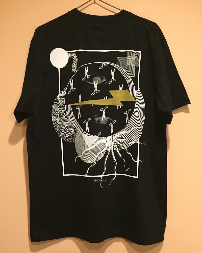 stopoverosaka's tweet photo. 富山のシルクスクリーンプリントのアーティスト集団であるHEDONIZMによる展覧会が今週土曜日から開催されます。26.27の土日はアーティストが店内でプリントしてくれますので、ボディなどお持ちください。店内で��ボディ販売しています！ https://t.co/btI8C0IAkO