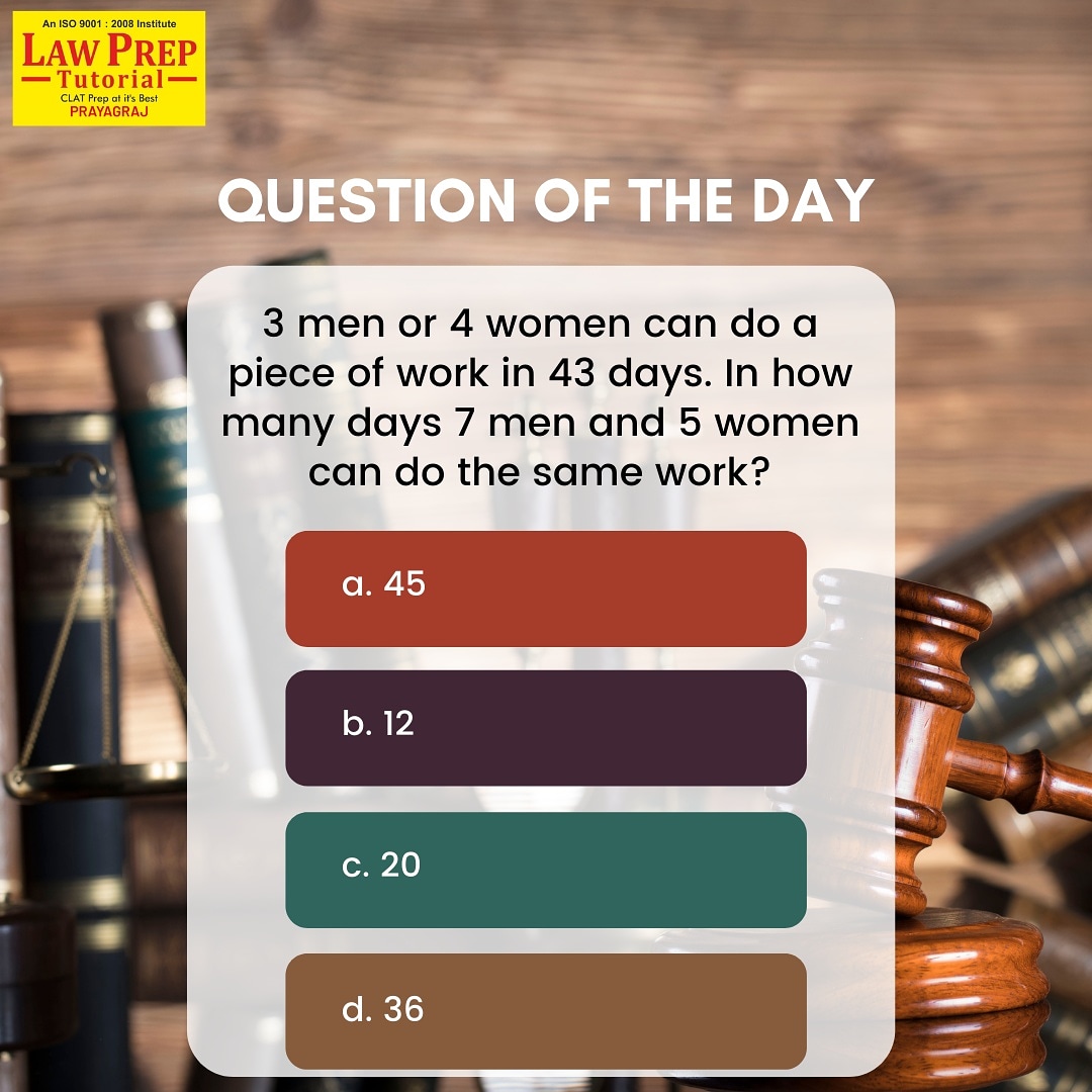 panacealearn's tweet image. #test_yourself

Question of the day!!

Share your answers in the comments below 

.
.
.
#lawpreptutorialprayagraj #questionoftheday #clatcoaching #clatonlinecoaching #clatclasses #clatpreparation #lawstudents #crackingclat #clatcoaching #lptcrashcourse #clat2023preparation
