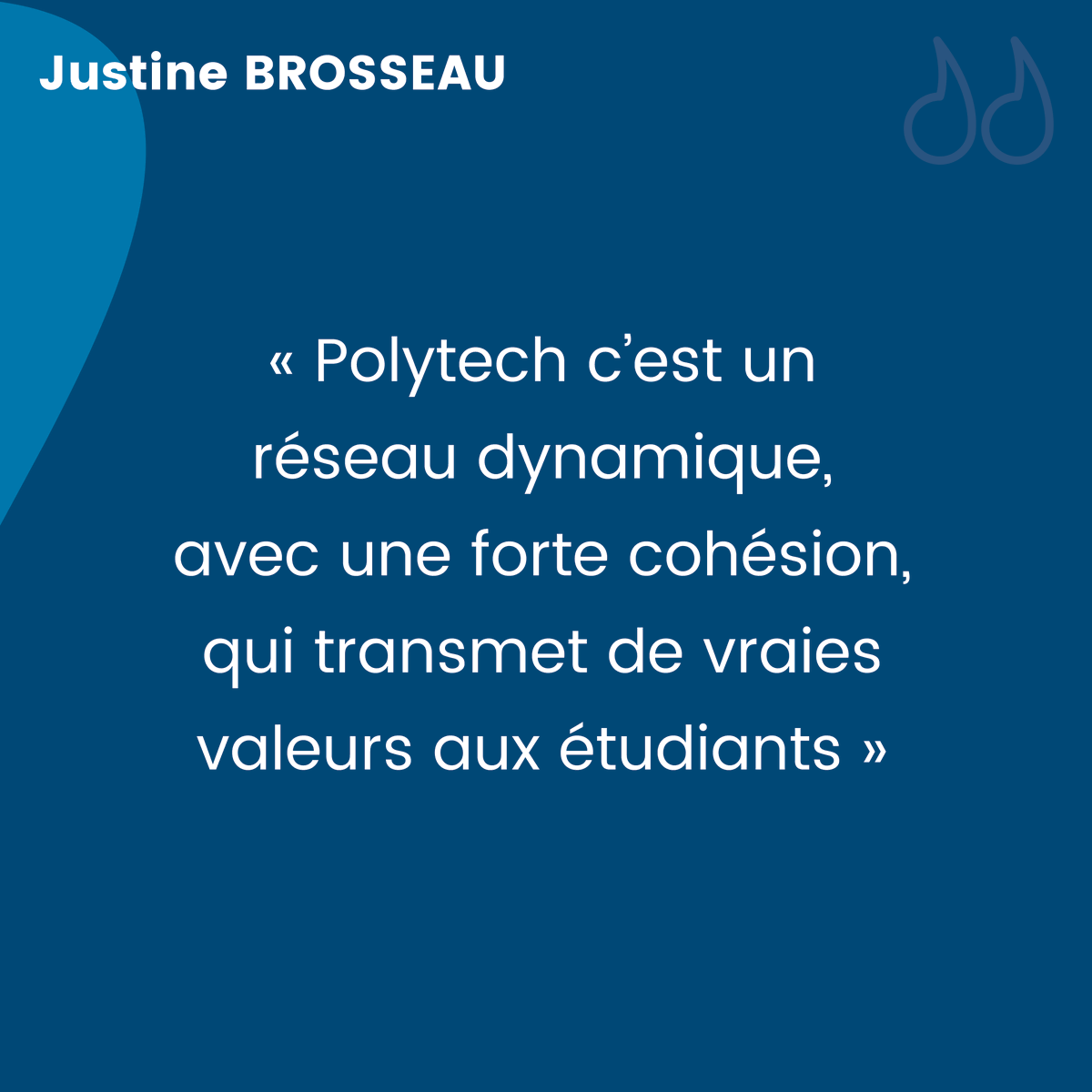 Polytech_Angers's tweet photo. 🔦 Lumière sur les Alumni de Polytech Angers
👤 Justine Brosseau
🎓 Diplômée 2020 en Génie Biologique & Santé
💼 Chargée de projet Recherches et Développement
⬇️ Voir son témoignage vidéo ⬇️
https://t.co/Bw4ohA3Zpx
#ingénieur #alumni #espritdecole @PolytechAlumni https://t.co/eG0fDDvGJv