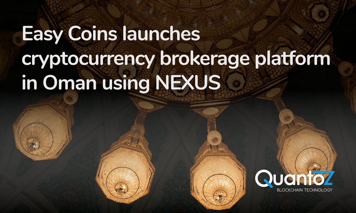 Quantoz's tweet photo. Find out how our NEXUS Technology helps @EasyCoins_ME to offer a full compliant #cryptocurrency brokerage Service in #Oman  https://t.co/28iviwdLby Instantly Buy &amp; Sell #ETH #XLM or #BTC https://t.co/Ls41hZG1Z1