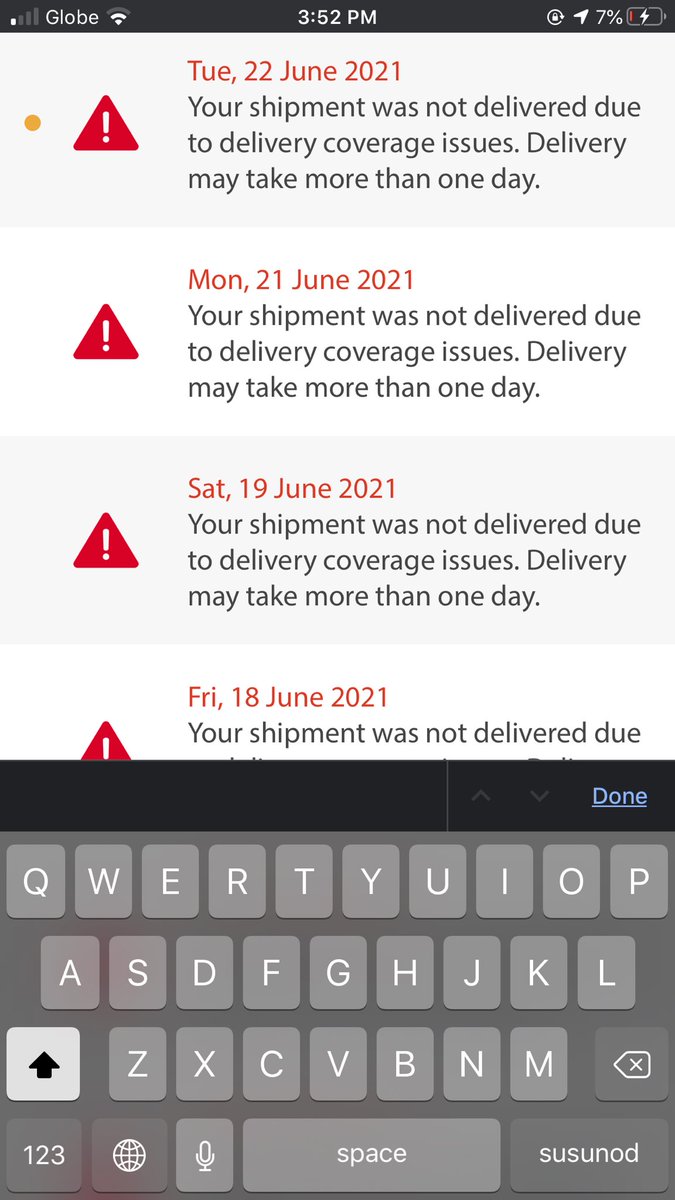 Nami_Simple's tweet photo. @LBCexpress June 14 pa received ng Masbate Branch nyo till now dpa delivered due to coverage issues??? Its been a week na. https://t.co/oEmLMuUtG4