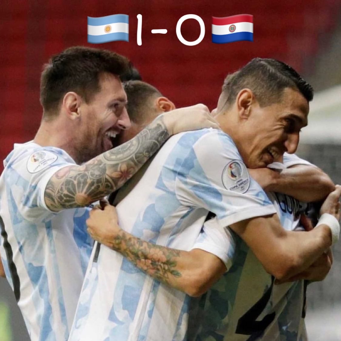 Parisdanslapau's tweet photo. Argentine 1️⃣-0️⃣ Paraguay 
🏆 Copa America (Groupe A J3)
|RESULTAT|⠀⠀⠀⠀⠀⠀⁣
⚽️ 10’ Gomez

Parades et Di Maria étaient titulaires. Ils ont joué 81’. Di Maria a été élu homme du match et à délivré une magnifique passe décisive.
#dimaria #argpar #psginternational https://t.co/4iauIjP6Hh