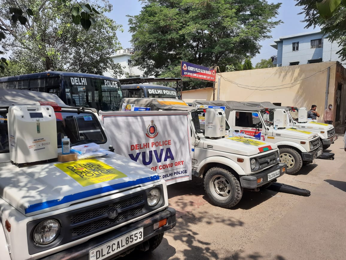 Deven_nya's tweet photo. Proud to be a part of Launch of #Covid #QRT with 
@dcp_southwest
 , QRT Vans with team of trained #volunteers &amp; #Oxygen #Concentrators were dedicated to public in #southwest District. Thanks to 
@CPDelhi
  for giving this opportunity to serve #Mankind #missionjosh
@NITIAayog https://t.co/08AyFY43Df