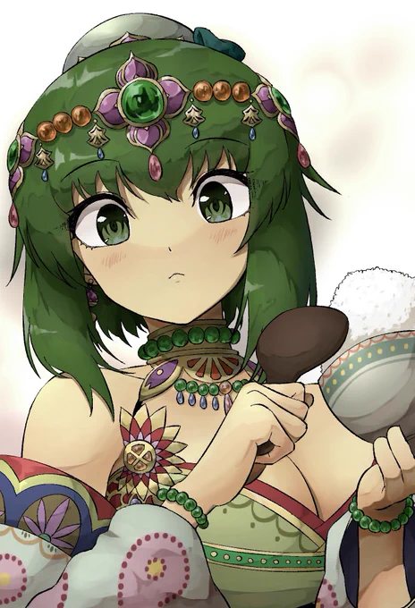 ご飯の上にオンザライス🍚
#パズドラ
#パズドライラスト 