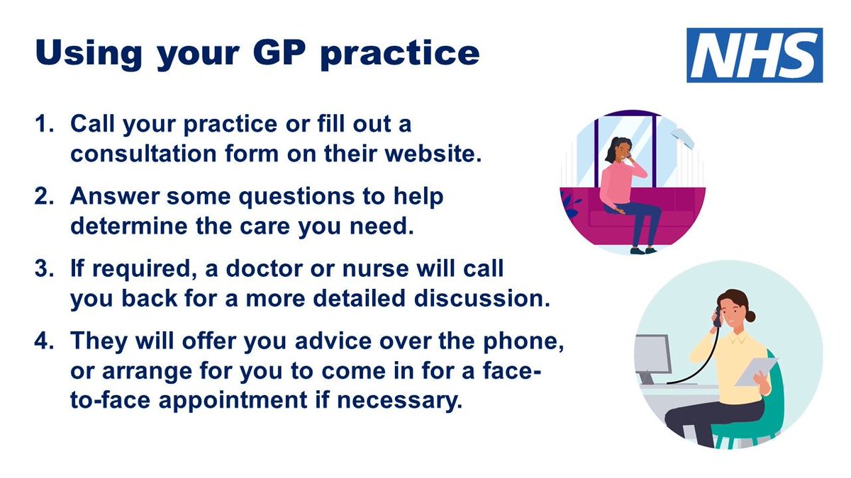 Your GP practice is open and here to help you.

If you need medical advice or treatment, you should call your GP practice or visit their website.

You may be offered a remote consultation or face-to-face appointment if needed.

Learn more: liverpoolccg.nhs.uk/news/your-gp-p…
