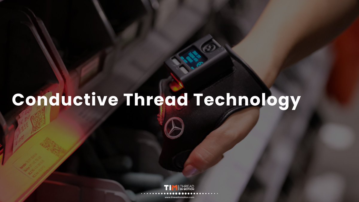threadinmotion's tweet photo. ๐ก Cool Fact: Conductive thread is used in TIM's products which can carry current the same way that wires can, meaning it can be used to create a circuit. ๐งถ #conductivethread #iot #iiot https://t.co/RZ5i46wus7