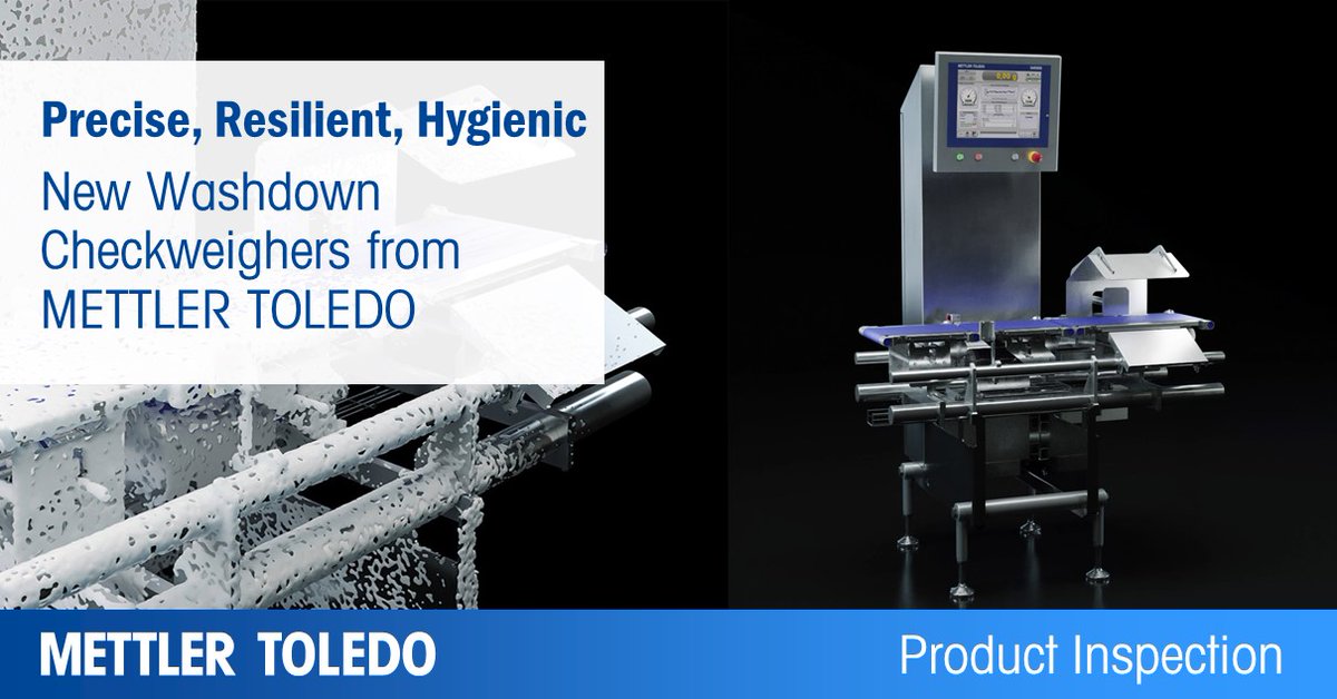AlThika's tweet photo. METTLER TOLEDO's #Washdown #Checkweighers for wet & harsh environments are built to withstand harsh washdown routines whilst delivering highest precision and maximum sensitivity.
Learn more: https://t.co/bsvvaMlTvk @MettlerToledoPI #checkweighing https://t.co/ypsuai23e0
