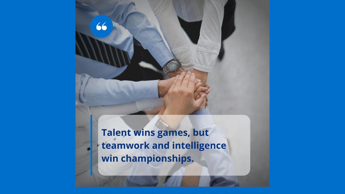 Employertube's tweet photo. Teams are what drives success. Startups, rock bands and sport teams: each one has the potential to rise or fall based on the group of people who share the same passion and goals and are working together to achieve success.

#employertube #bestemployer #motivational #teamwork https://t.co/6emfd7De7v
