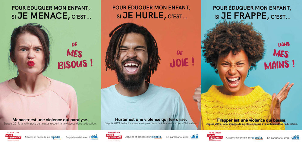 mpedia_fr's tweet photo. Découvrez la nouvelle campagne de sensibilisation aux violences éducatives ordinaires de @Fond_Enfance, en partenariat avec @mpedia_fr, @PediatresAfpa 👇

A voir dans toute la France dès demain. Merci @JCDecaux_France !

Conception et création graphique Doo La, Tadam tout court. https://t.co/rp61EM71TN
