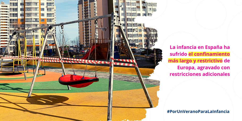 #PorUnVeranoParaLaInfancia La infancia en España ha sufrido el confinamiento más largo y restrictivo de Europa, agravado con restricciones adicionales, como el cierre de parques infantiles y demás medidas que no han tenido en cuenta sus derechos, salud y bienestar  
 #scoutscyl