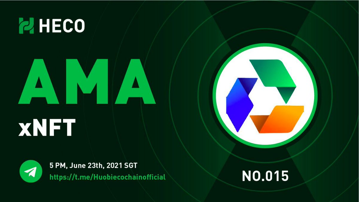 🔎Wanna know more about #xNFT? 

📡Join us on #HECO AMA Series with <a href="/xNFT_Protocol/">xNFT Metaverse</a> 

🏆Reward: $100 rewards to live Q&amp;A part 🔥🔥🔥

⏰Time: 5pm, 23 JUN, 2021 SGT

🔥Venue：t.me/Huobiecochaino…