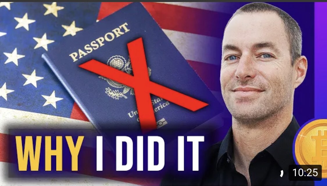 blockchainchick's tweet photo. Check out my husband @juststacksats where he opens up about how and why he renounced his US citizenship: https://t.co/4yCZajIImu https://t.co/3wlywYrxEF