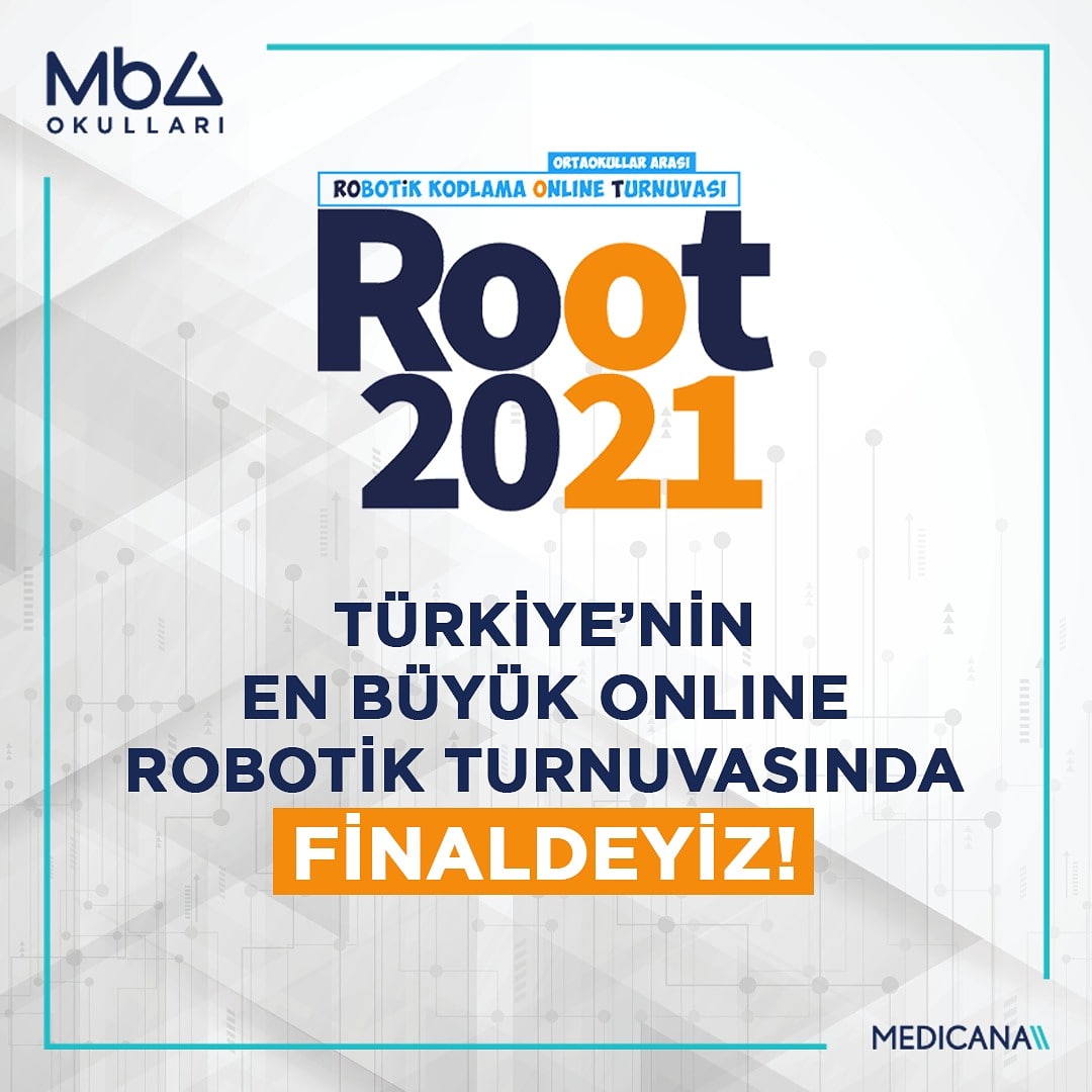 mbaokullari's tweet photo. Türkiye geneli 5500'den fazla öğrencinin katıldığı Root 2021'de Eryaman kampüsümüzün 7. sınıf öğrencileri İbrahim Bal, Erdinç Kurtboğan, mentör öğretmenleri Ertan Öztürk en iyi 33 takım arasına kalarak, finale yükseldik. Öğrencilerimizi ve öğretmenimizi kutlar; başarılar dileriz. https://t.co/m8x75SvUNl