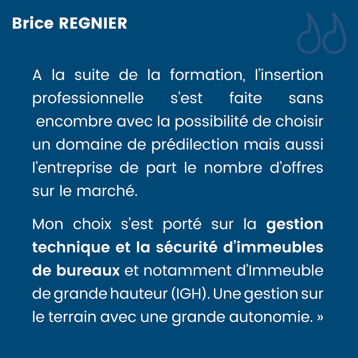 Polytech_Angers's tweet photo. 🔦 Lumière sur les Alumni de Polytech Angers
👤 Brice Regnier
🎓 Diplômé 2019 en Bâtiment: Exploitation Maintenance & Sécurité
💼 Responsable Maintenance et Sécurité
⬇️ Voir son témoignage ⬇️
https://t.co/Uin2FzBN7h
#ingénieur #alumni #espritdecole @PolytechAlumni https://t.co/OBJtZpCPVS