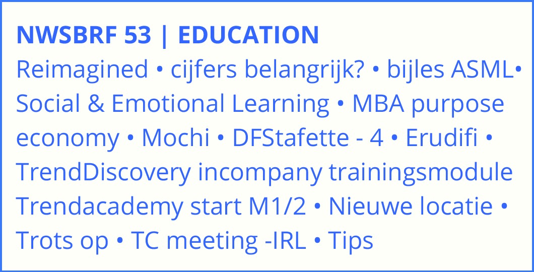 geïnspireerd worden over de toekomst van onderwijs? zie de signaleringen in onze nieuwsbrief! bit.ly/3wMzVsv