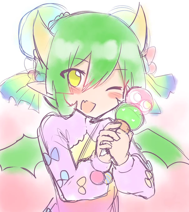 昔フォロワーに(爆撃の)ために描いて送りつけたドラコ発掘したから見て 