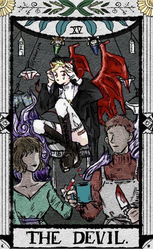 eynrahkas's tweet photo. Tarot🌟6
Tweek / Red
The devil / Temperance 
#SouthPark #sptarot #sprevin https://t.co/1A7Ha6ergB