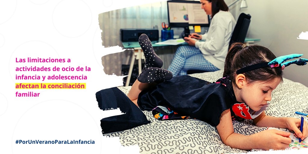#PorUnVeranoParaLaInfancia Las limitaciones a actividades de ocio de la infancia y adolescencia afectan la conciliación familiar, situación que puede verse agravada con el fin del curso escolar plataformadeinfancia.org/por-un-verano-…  
#yosoyscyl #scoutscyl #scoutsmsc #castillayleon.