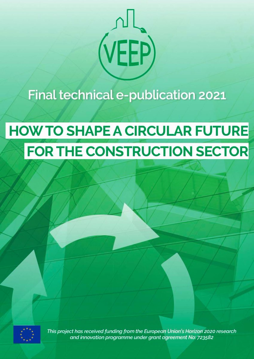 Over the last years, novel technology has been developed aiming to guarantee high quality recycled #concrete, thereby closing the concrete loop. Find out more: veep-project.eu/Page.aspx?CAT=…

#NewEuropeanBauhaus #EUGreenDeal #SustainableConcrete #RecourceEfficiency #CircularEconomy #CDW