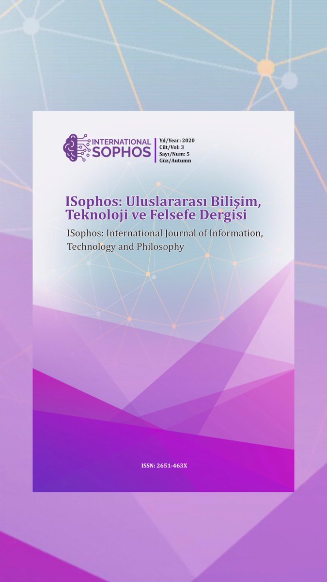 sophosakademi's tweet photo. ISophos: Uluslararası Bilişim, Teknoloji ve Felsefe Dergisi’nin 5. sayısı yayımlandı.
#ISophos’un 5. sayısına https://t.co/cf8T2ec6vI adresinden ulaşabilirsiniz.
🟣 https://t.co/LZcYfLnMhY https://t.co/5Ex6DjsBVR