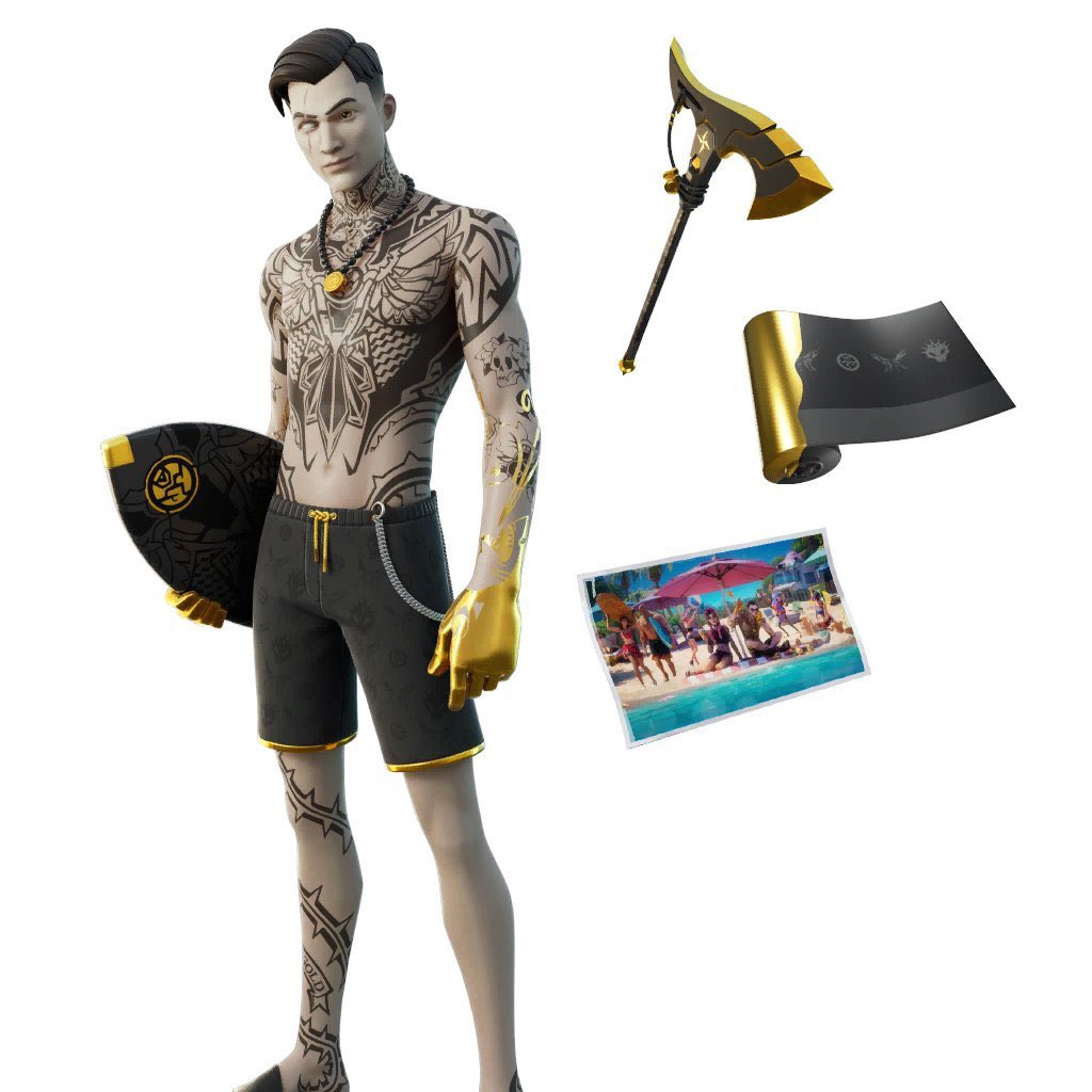 WaveeFist's tweet photo. ¡Nuevo paquete de Midas veraniego!
#Fortnite #FortniteSeason7 #FortniteInvasion #fortniteleaks #fortnitenews https://t.co/7Aw6bT0SuI