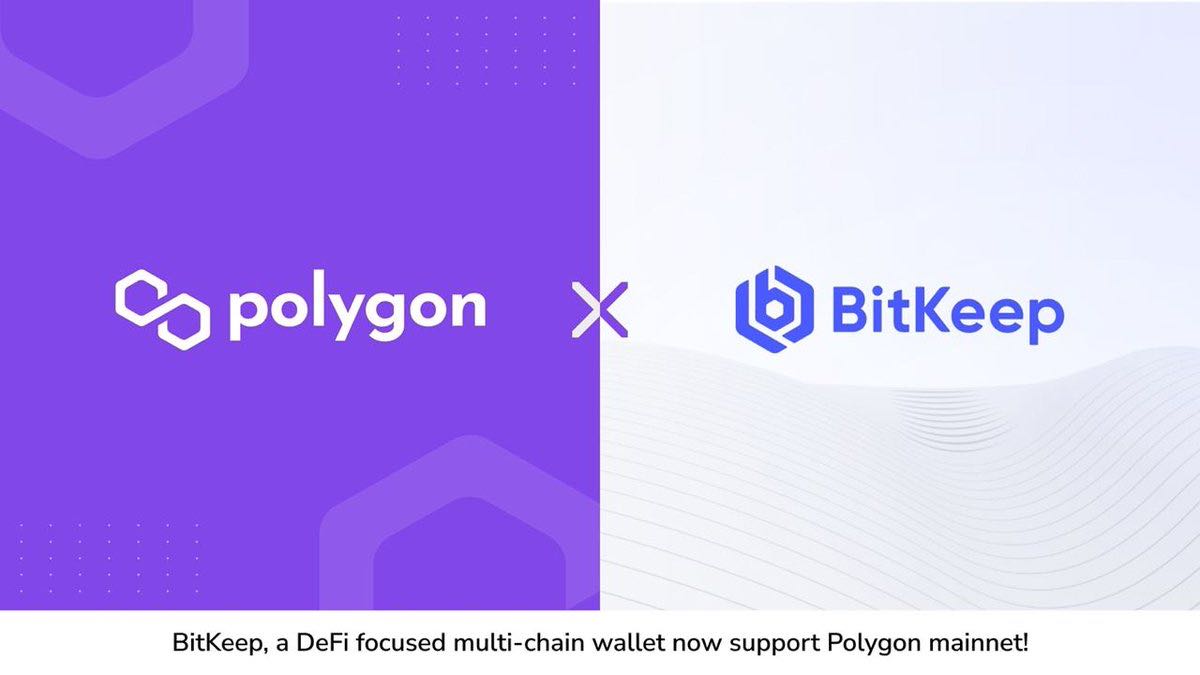 🔥#Polygon(#MATIC) is launching on #BitKeep now.

👉Users can deposit and withdraw #MATIC, participate in projects, get airdops and dive into the #Polygon ecosystem via #BitKeep <a href="/0xPolygon/">Polygon | POL</a> Area.

😍More mysterious incentives are on the way, only on bitkeep.org