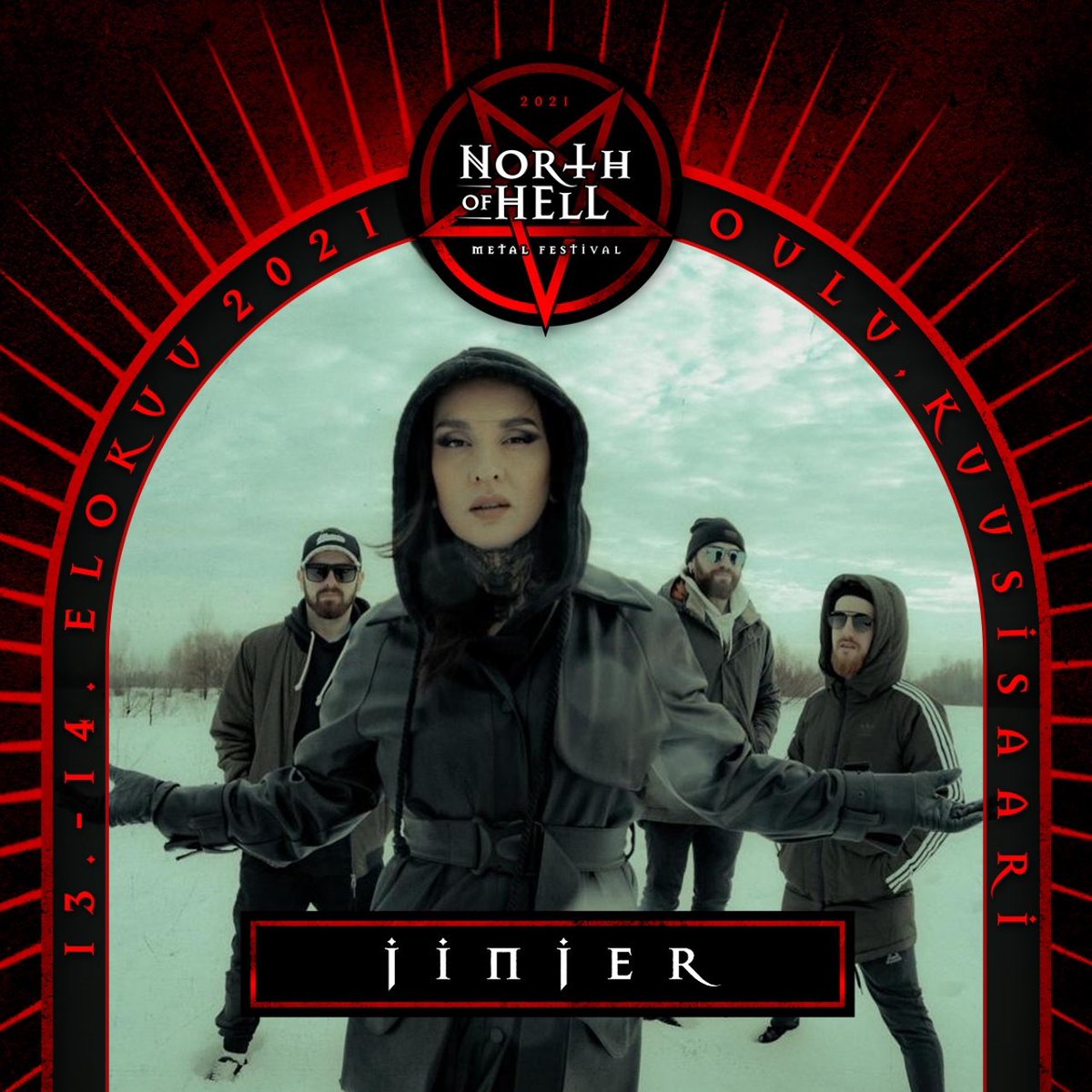jinjerofficial's tweet photo. Finland - see you at NORTH OF HELL METAL FESTIVAL 2021! (Yes - THIS summer 🤘🏽) @NapalmRecords

#jinjer #jinjer4 #wallflowers #vortex #northofhell https://t.co/GN7vX33qts
