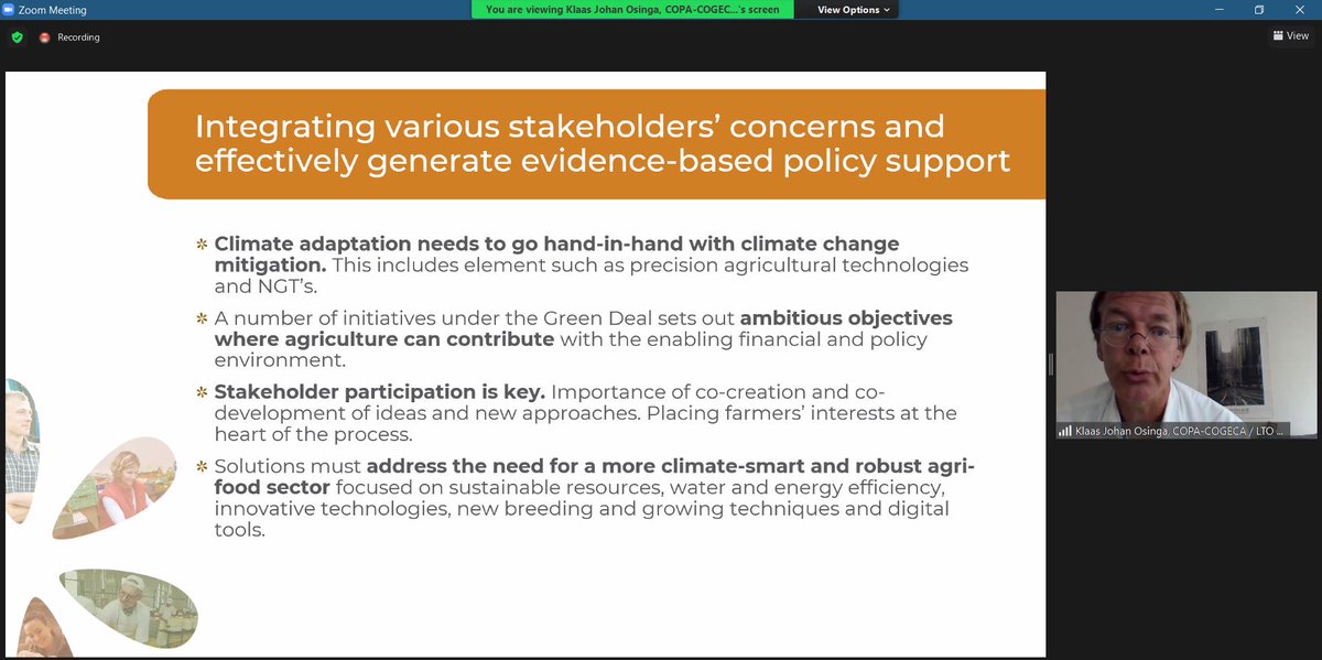 COPACOGECA's tweet photo. This morning, Vice-Chair of Research & Innovation WP🔬 @KJOsinga participated in round table of @zalf_leibniz & @FACCEJPI event of #MACSUR project, emphasising the key role farmers have & the need to integrate all stakeholders in contributing to effective policy interfaces. https://t.co/v4kTR0sNa9