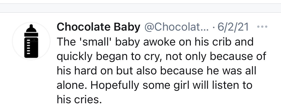 This person is lewding a baby. 

With a huge cock. 

Not even like a shota. 

A goddamn baby who sleeps in a crib.