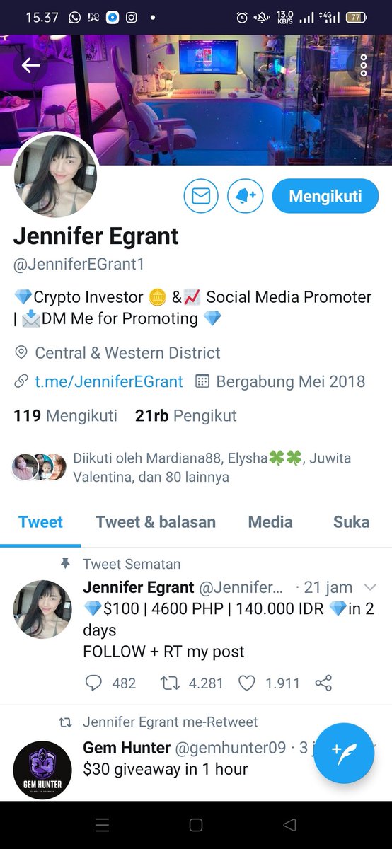 lusely15's tweet photo. @Bang_Garr @JenniferEGrant1 Done sir. Tq https://t.co/tuXhzBTVbb