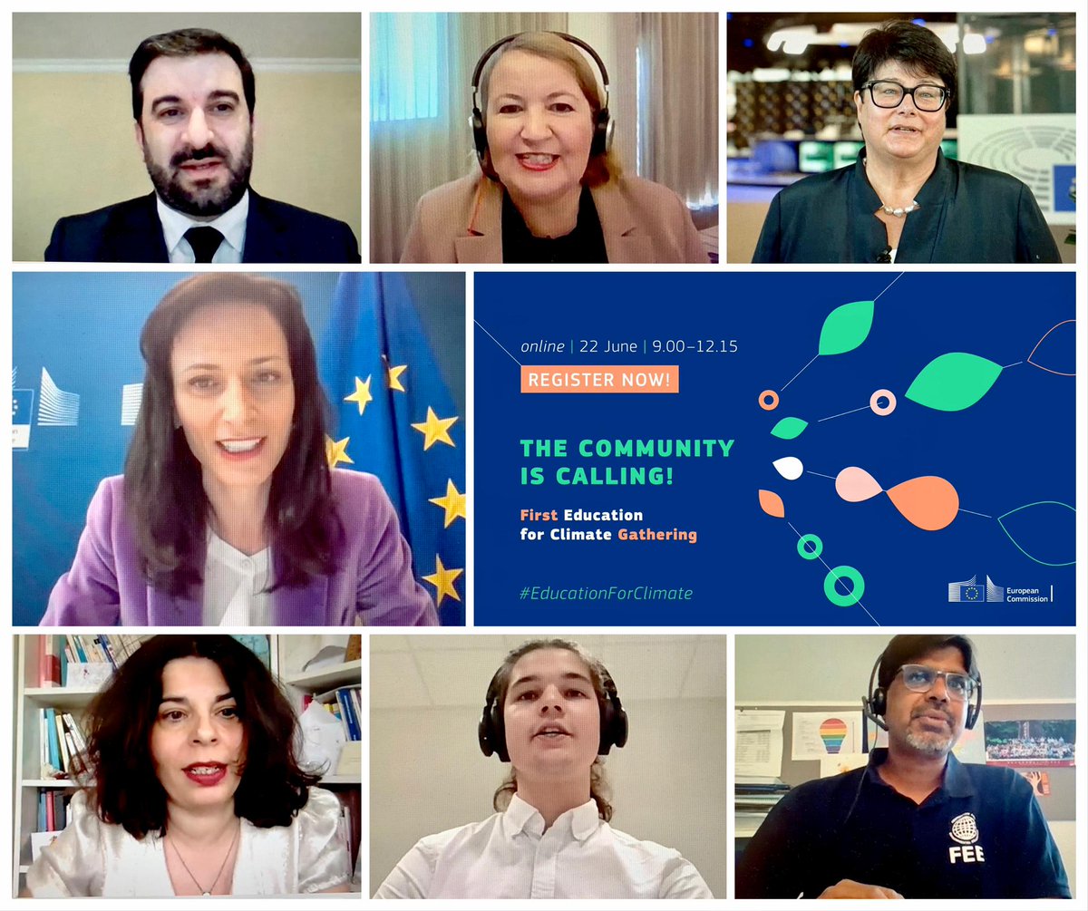 Pleased to launch 1⃣st #Education for Climate Coalition Conference! 🍃🏫

<a href="/EUErasmusPlus/">Erasmus+</a> bottom-up projects, 🇪🇺 systematic approach &amp; investments in #green #edu infrastructure will contribute to our goals.

With this Coalition, we will make a difference for #climateneutrality! 🌍