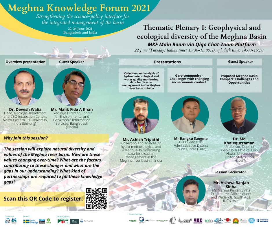 Now on-going sessions on Meghna Knowledge Forum... Jump into the wave of discussion about transboundary river talks. 
#MKF2021 #transboundaryrivers #NRM #meghnabasin #BRIDGEMKF2021 #BRIDGE
Register at: qiqochat.com/e/meghna-knowl…