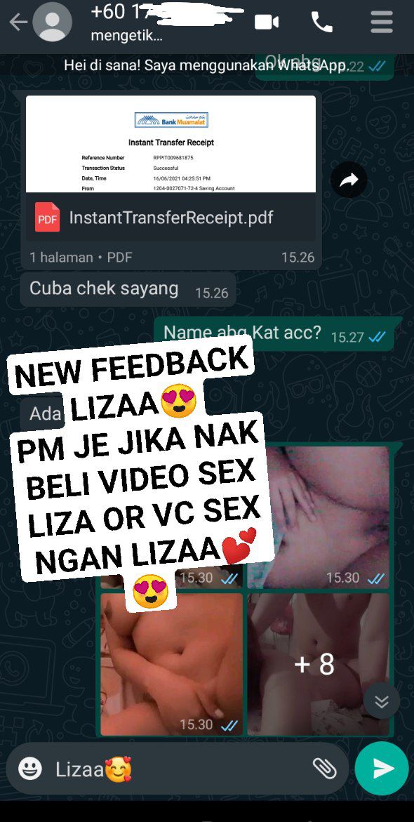 Lizaa1real's tweet photo. On Vc &amp; Jual Vid Sex Lizaa 💕😍 Nak? Pm Jer 💕😍 https://t.co/yJCCzRflq5