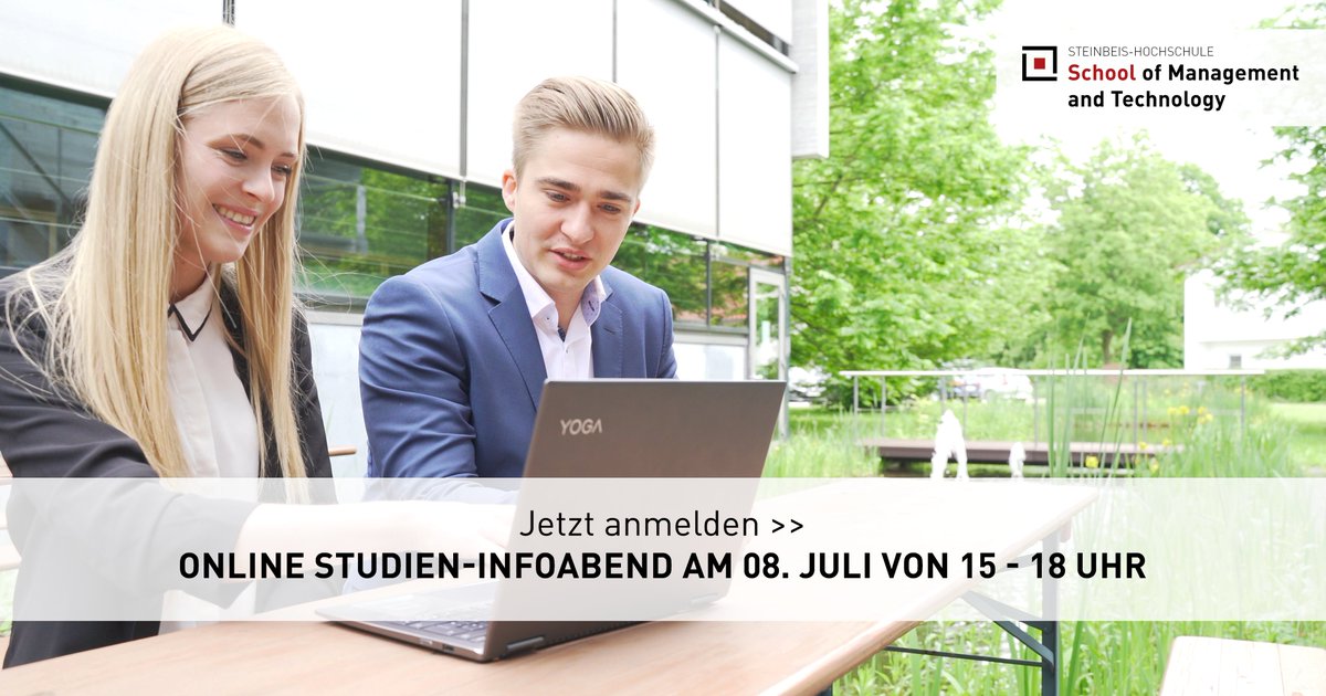 steinbeis_smt's tweet image. Du hast dein Abi/#Bachelorabschluss in der Tasche &amp;amp; überlegst dir ein duales Bachelor-/#Masterprogramm zu absolvieren? Am Donnerstag, 08. Juli, hast du die Möglichkeit dich über das duale Studium bei uns zu informieren. Anmeldung: bit.ly/3vMcm1F
#dualstudieren #studium