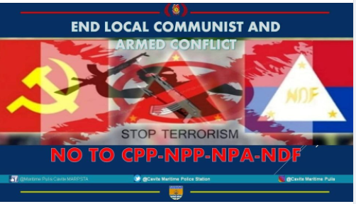 cavitemarpsta's tweet photo. End Local Communist and Armed Conflict
#NoToCPPNPANDF
#JunkTerrorists
#StopTerrorisms https://t.co/r5xxWU1Qvd