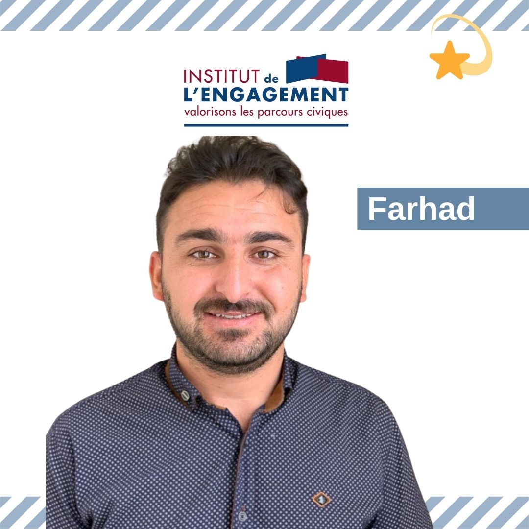 i_engagement's tweet photo. ⭐️ PORTRAITS DE LAURÉAT.E.S ⭐️
Découvrez le portait de Farhad, lauréat de la promotion d'automne 2019.
➡ Farhad, réfugié Yézidi, a rejoint l’Institut de l’Engagement en 2019, suite à un Service Civique effectué au sein du #EGAM - European Grassroots Antiracist Movement. https://t.co/t4h7hrKRKV