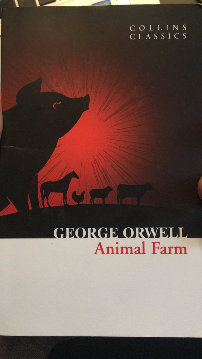 RustdMouthpiece's tweet photo. ‘All animals are equal, but some animals are more equal than others’. Didn’t read this while in school so only catching up now. It’s a satire, yes, but all reads too familiar. https://t.co/NpLKnNMCiY