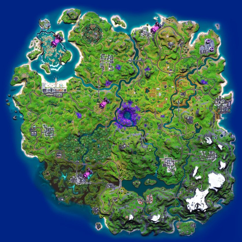 Week 3 Alien Artifacts locations! #Fortnite