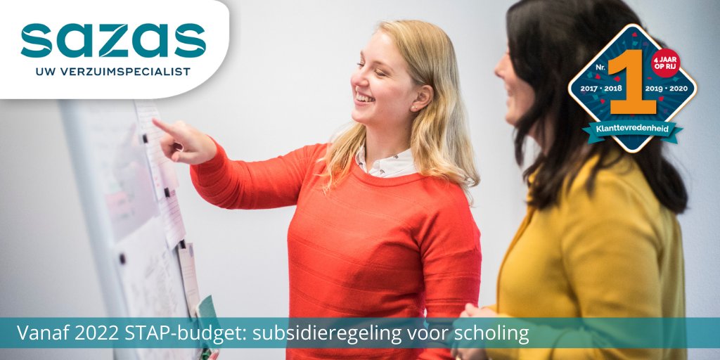 SazasVerzuim's tweet photo. Het STAP-budget: wat houdt het in en voor wie is het? Vanaf 1 januari 2022 kunnen werkenden en werkzoekenden een STAP-budget van maximaal € 1000,- aanvragen voor scholing en ontwikkeling gericht op de arbeidsmarkt. Lees meer: https://t.co/tyezRi44To
#sazas #verzuim #stapbudget https://t.co/qofD2qmQqi