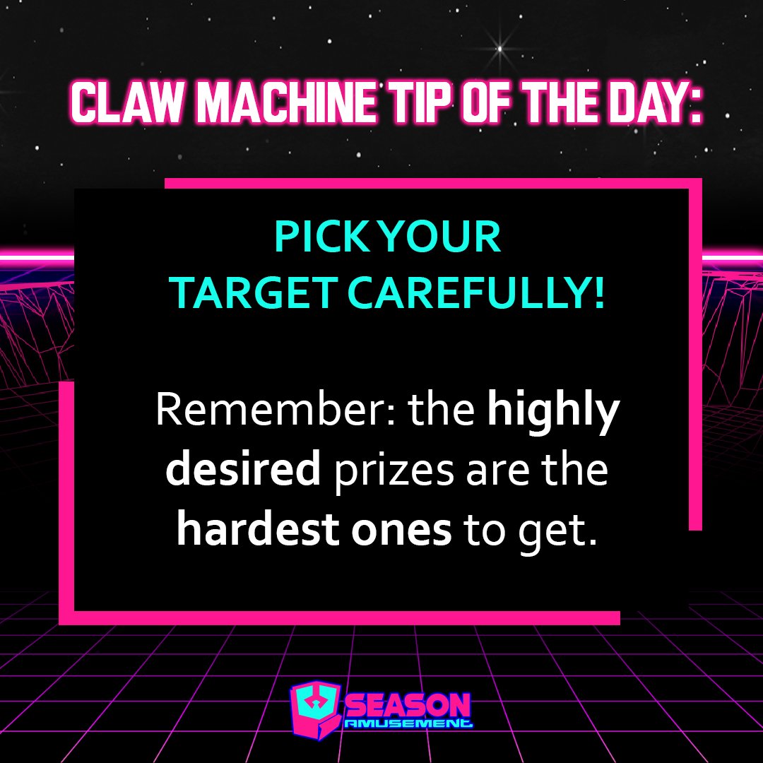 SeasonAmusement's tweet photo. #TipTuesday π
Why don't you just try clawing that ugly monster thingy and live with it?
#clawmachine #cranemachine #amusementmachine #games #toycrane #gamemachine #prizemachine #fun #trending #viral #instagood #follow #like #photooftheday #new #tips #hacks #tutorial #trivia https://t.co/oU7RgPsLxx