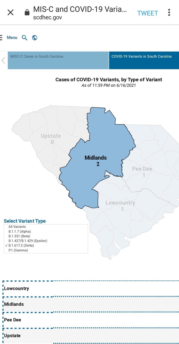 Scdhec As Of Today We Have Seen 4 Confirmed Cases Of The Delta Strain In South Carolina These Cases Were Discovered In The Midland Pee Dee And Lowcountry Regions Of