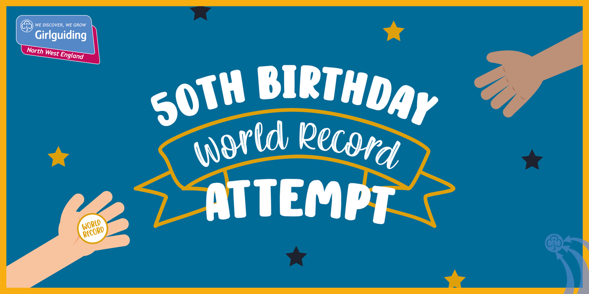 Girlguiding_NWE's tweet photo. We hold the world record for the largest #ChaChaSlide and the biggest #sleepover - let's set another for the largest online chain of people passing a badge this summer! Register now to get details: https://t.co/aOBJuGLyro
#WorldRecord #WorldRecordBreakers #WorldRecordAttempt https://t.co/YoTVGPxUEs