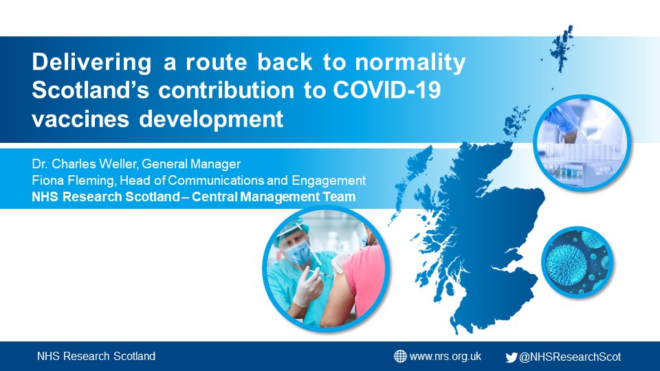 We’re exhibiting a poster at this week’s #NHSScot21 <a href="/NHSScotEvents/">Events Team</a>, detailing Scotland's contribution to COVID-19 vaccine development and a route back to normality - view the poster and ask us questions on our stack: bit.ly/3vPmpD7