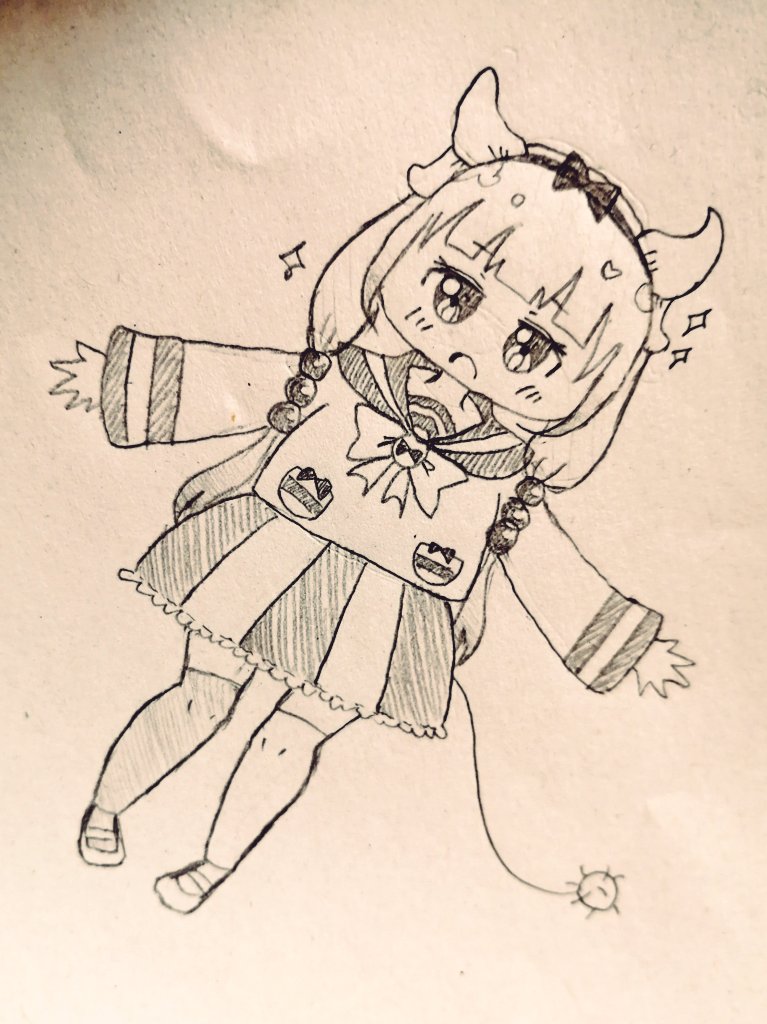 みてみて！
せーらー服.｡.:*♡
#カンナの気まぐれお絵かき