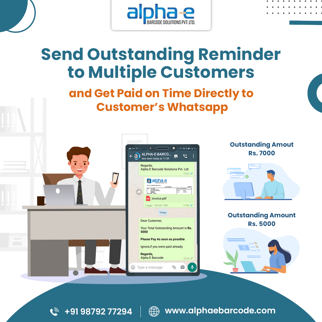 AlphaERPSol's tweet photo. Get paid on time by sending outstanding reminder to multiple customers with just a click!
Call us on: +91 9879277294
https://t.co/6XzwAlOKEs
#Business #Outstanding #OutstandingReminder #MultipleCustomers #AlphaERP #AlphaPOS https://t.co/TwXUReDwjK