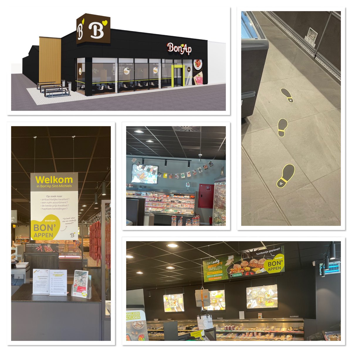 TGS produceert en plaatst POS-materialen voor de Belgische winkelformule BonAp