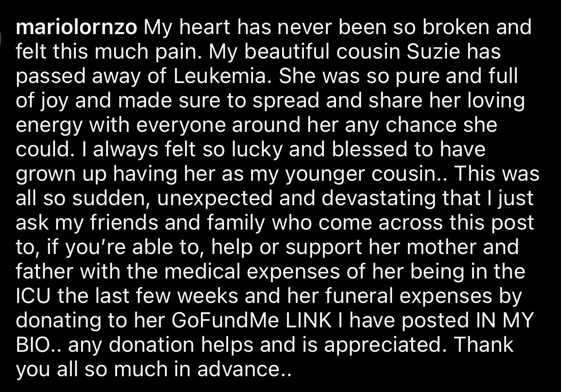 Mariolornzo's tweet photo. https://t.co/4AawjgTUuV

Anything is deeply appreciated. Thank you all so much.. https://t.co/TcPpWZKR8d