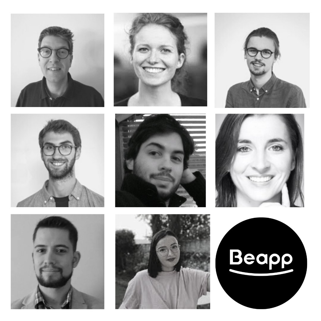 BeAppTeam's tweet photo. Nous avons été tellement pris par le quotidien 🔥 que nous en avons oublié de vous présenter les nouvelles têtes qui ont rejoint Beapp ces dernières semaines.
Bienvenue donc à Marina, Clément, Alaric, Clervie, Romane, Julien, Alexandre & Guillaume.
#beapp #lesnouveaux https://t.co/9V1U1lxU8E