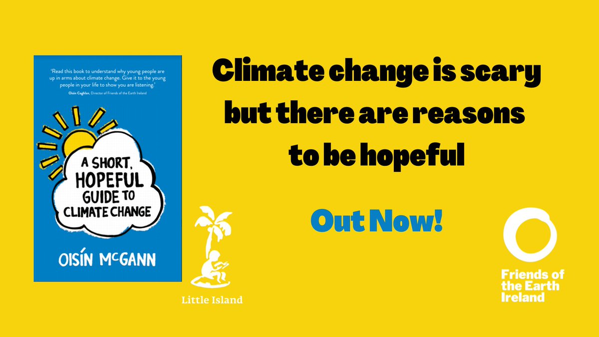 LittleIslandBks's tweet photo. Listen to Kathryn Thomas on the @RTERayDarcyShow
talking to @OisinMcGann about his book A SHORT, HOPEFUL GUIDE TO CLIMATE CHANGE on @RTERadio1 "I wanted a sense of momentum." https://t.co/WH5Gsa2IBx #HopefulGuide https://t.co/Vq7gonOQkc