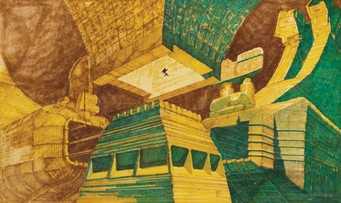 HumanoidHistory's tweet photo. ALIEN opened in theaters on this day in 1979. Concept art by Moebius, Chris Foss, Ron Cobb, and H.R. Giger. https://t.co/Vkp2sBTpZD